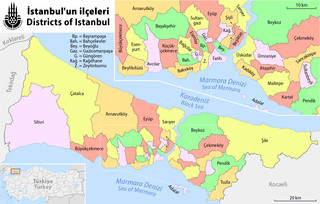 İstanbul ilçede ve ilçe Haritaları